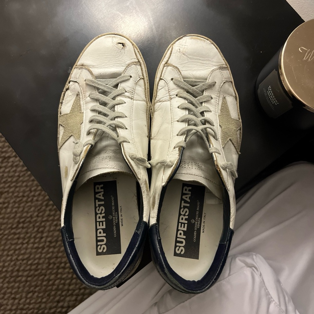GGDB White and Black Star Sneakers - Picture 5 of 5